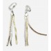 Exotic Three Strings Gold Earrings