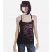 Black Printed Love Matchbook Yoga Tank Top