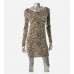 Brown Leopard Print Dress