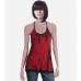 Red Printed Love Matchbook Yoga Tank Top