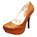 Glitter Bronze Pump Shoe