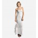 Stripe Maxi Ruffle Slip Dress