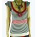 Red/White/Navy Stripes with Red Rosette Top