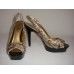 Snake Skin Look Open Toe Sandal