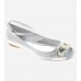Hawaii Silver Peep-toe Shoes