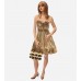 High Waist Chiffon Bud Tulle Strap Dress