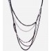 Multi Chains Pearls Necklace