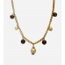 Crystal Drop Gold Necklace