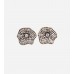 Crystal Lotus Leaf Flower Earrings