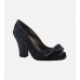 Galena Satin Ruched Heels Shoe