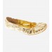Golden Slip On Ballerina Flats