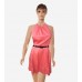 Pink Salmon Halter Dress