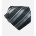 black sobe stripe silk men's tie-02.jpg