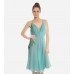Green Silk Embellished Dress