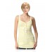 Henley Yellow & White Striped Camisole