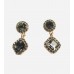 Black Crystal Drop Earring