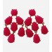 Pink Stone Chandelier Earring