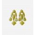 Yellow Stones Chandelier-Style Earring