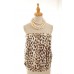 Leopard Print Tube Blouse