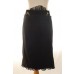 Wool Ruffle Pencil Skirt