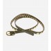 Studded Buckle Closure Skinny Belt