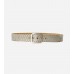 Mini Stud Jean Silver Belt
