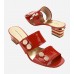 Patent Two-Strap Mule