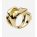 Chunky Chain Gold Tone Ring
