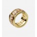 Crystal Gold Band Ring