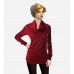 Red Metallic Pullover Sweater