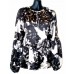 Silk Peplum Floral Blouse