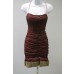 Straps Ruched Cocktail Dress
