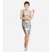 Nicole Miller Sequin Halter Dress