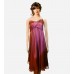 Strapless Fuchsia Silk Dress