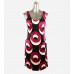 Black & Magenta Sheath Dress
