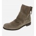 Maeble Taupe Suede Studded Ankle Boots
