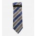 blue & gray silk men's tie