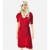 Red Ruched Dress