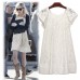 Lace Crew Neck Mini Dress