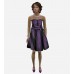 Plum Strapless Dress