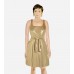 Metallic Racerback Jersey Dress