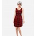 Plaid Tartan Sheath Dress