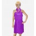 Purple Cocktail Chiffon Dress