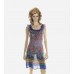 Purple Ruffled Chiffon Dress