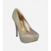 Glitter Gold Pump Shoe