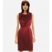 Red Silk Cocktail Dress