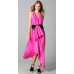 Asymmetric  Handkerchief Silk Dress