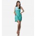 One-Shoulder Silk Layered Dress