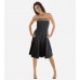 Black Strapless Cocktail Dress