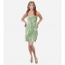 Ruffled Silk Cocktail Dress
